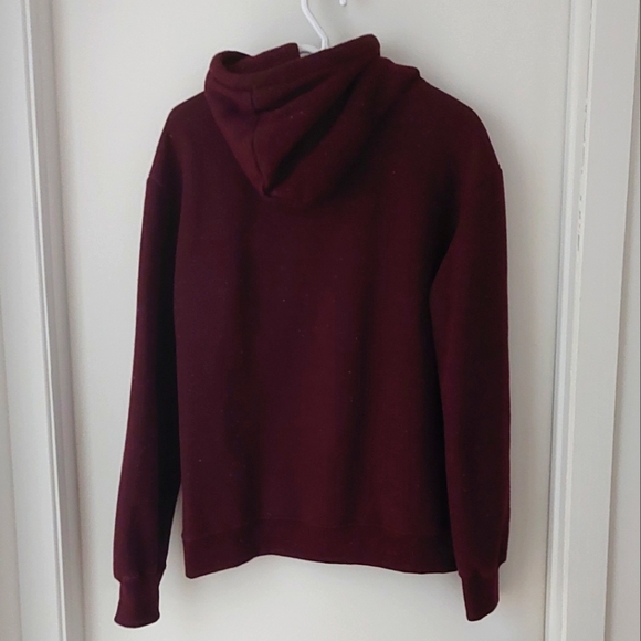 Burgundy hoodie with sparkle effect design(see picture) - Picture 2 of 4